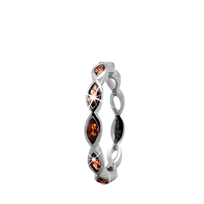 Image of Christina Collect samle sølvring - Eternity Garnet